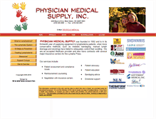 Tablet Screenshot of physicianmedical.com